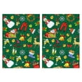thumbnail image 1 of 2 Pcs Funny Kitchen Towels,Green Christmas Santa and Snowman Pattern Microfiber Dish Towels,Kitchen Tea Towels,Kitchen Towel Set (18" X 26"), 1 of 7
