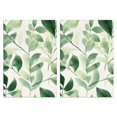 thumbnail image 1 of 2 Pcs Funny Kitchen Towels,Green Leaves Modern Art Microfiber Dish Towels,Kitchen Tea Towels,Kitchen Towel Set (18" X 26"), 1 of 3