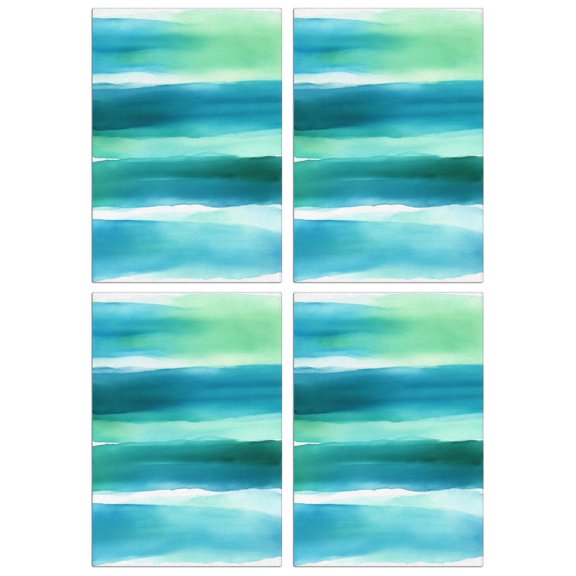 2 Pcs Funny Kitchen Towels,Green and Grey Abstract Art Artwork Microfiber Dish Towels,Kitchen Tea Towels,Kitchen Towel Set (18" X 26")
