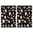 thumbnail image 1 of 2 Pcs Funny Kitchen Towels,Halloween Ghost Pumpkin Pattern Microfiber Dish Towels,Kitchen Tea Towels,Kitchen Towel Set (18" X 26"), 1 of 7