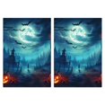 thumbnail image 1 of 2 Pcs Funny Kitchen Towels,Halloween Night Scene Pattern Microfiber Dish Towels,Kitchen Tea Towels,Kitchen Towel Set (18" X 26"), 1 of 7