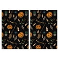 thumbnail image 1 of 2 Pcs Funny Kitchen Towels,Halloween Pumpkins and Brooms Microfiber Dish Towels,Kitchen Tea Towels,Kitchen Towel Set (18" X 26"), 1 of 7