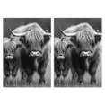 thumbnail image 1 of 2 Pcs Funny Kitchen Towels,Highland Cattle with Birds Microfiber Dish Towels,Kitchen Tea Towels,Kitchen Towel Set (18" X 26"), 1 of 3