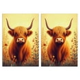 thumbnail image 1 of 2 Pcs Funny Kitchen Towels,Highland Cow Microfiber Dish Towels,Kitchen Tea Towels,Kitchen Towel Set (18" X 26"), 1 of 3