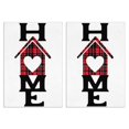 thumbnail image 1 of 2 Pcs Funny Kitchen Towels,Home Plaid Heart Microfiber Dish Towels,Kitchen Tea Towels,Kitchen Towel Set (18" X 26"), 1 of 3