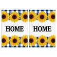 thumbnail image 1 of 2 Pcs Funny Kitchen Towels,Home Sunflowers Blue Check Microfiber Dish Towels,Kitchen Tea Towels,Kitchen Towel Set (18" X 26"), 1 of 3