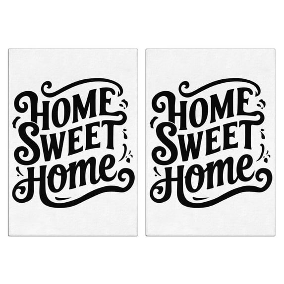 2 Pcs Funny Kitchen Towels,Home Sweet Home Microfiber Dish Towels,Kitchen Tea Towels,Kitchen Towel Set (18" X 26")