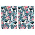 thumbnail image 1 of 2 Pcs Funny Kitchen Towels,Husky Dog Flower Floral Microfiber Dish Towels,Kitchen Tea Towels,Kitchen Towel Set (18" X 26"), 1 of 3