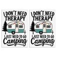 thumbnail image 1 of 2 Pcs Funny Kitchen Towels,I Dont Need Therapy I Just Need To Go Camping Microfiber Dish Towels,Kitchen Tea Towels,Kitchen Towel Set (18" X 26"), 1 of 3