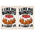thumbnail image 1 of 2 Pcs Funny Kitchen Towels,I Like Big Bundts and I Cannot Lie Microfiber Dish Towels,Kitchen Tea Towels,Kitchen Towel Set (18" X 26"), 1 of 3