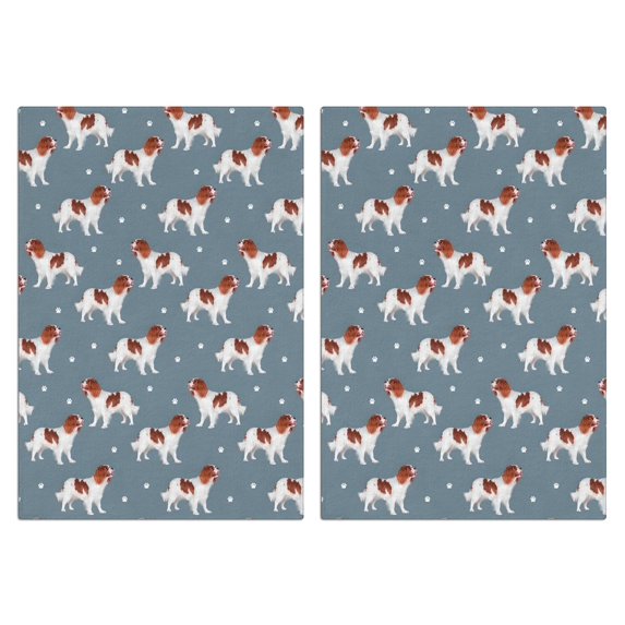 2 Pcs Funny Kitchen Towels,King Charles Cavalier Microfiber Dish Towels,Kitchen Tea Towels,Kitchen Towel Set (18" X 26")
