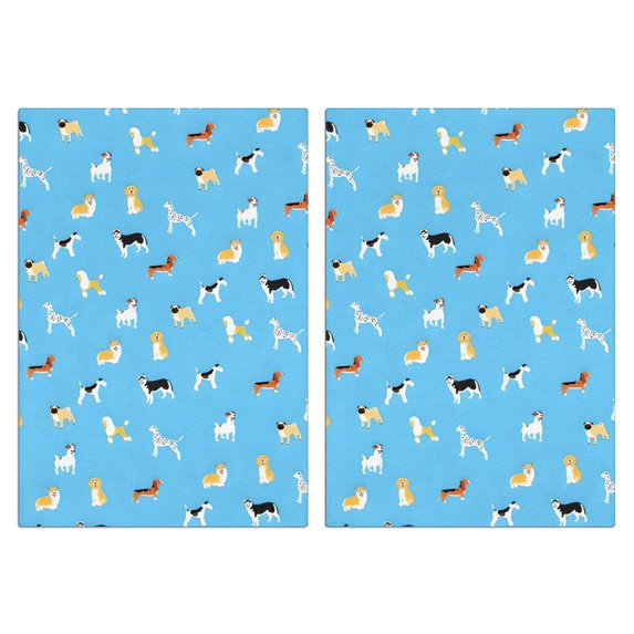 2 Pcs Funny Kitchen Towels,Kirky Hasky Dalmatian Microfiber Dish Towels,Kitchen Tea Towels,Kitchen Towel Set (18" X 26")