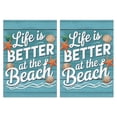 thumbnail image 1 of 2 Pcs Funny Kitchen Towels,Life Is Better At the Beach Microfiber Dish Towels,Kitchen Tea Towels,Kitchen Towel Set (18" X 26"), 1 of 3