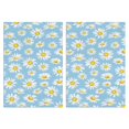 thumbnail image 1 of 2 Pcs Funny Kitchen Towels,Light Blue Daisy Flower Pattern Microfiber Dish Towels,Kitchen Tea Towels,Kitchen Towel Set (18" X 26"), 1 of 7