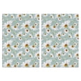thumbnail image 1 of 2 Pcs Funny Kitchen Towels,Light Blue Daisy Flower Pattern Microfiber Dish Towels,Kitchen Tea Towels,Kitchen Towel Set (18" X 26"), 1 of 7