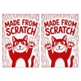 thumbnail image 1 of 2 Pcs Funny Kitchen Towels,Made From Scratch Cat Microfiber Dish Towels,Kitchen Tea Towels,Kitchen Towel Set (18" X 26"), 1 of 3