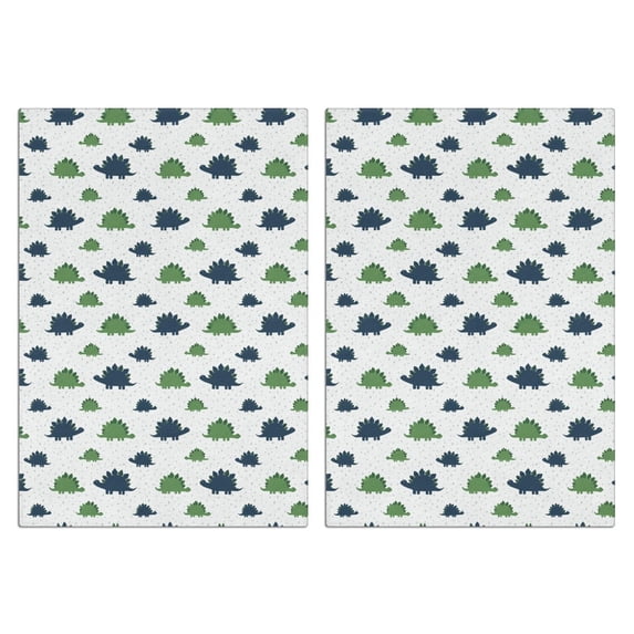 2 Pcs Funny Kitchen Towels,Monochrome Dinosaur Silhouette Pattern Microfiber Dish Towels,Kitchen Tea Towels,Kitchen Towel Set (18" X 26")