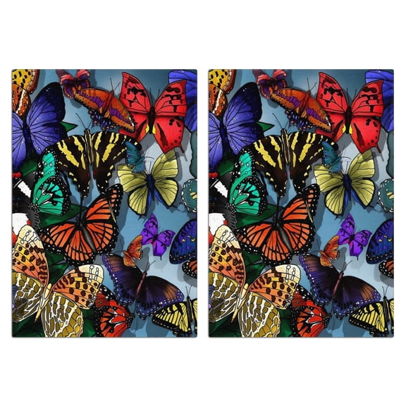 2 Pcs Funny Kitchen Towels,Multicolor Butterfly Group Pattern Microfiber Dish Towels,Kitchen Tea Towels,Kitchen Towel Set (18" X 26")