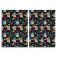 thumbnail image 1 of 2 Pcs Funny Kitchen Towels,Multicolor Controllers Games Icons Black Pattern Microfiber Dish Towels,Kitchen Tea Towels,Kitchen Towel Set (18" X 26"), 1 of 7