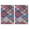 thumbnail image 1 of 2 Pcs Funny Kitchen Towels,Multicolor Ethnic Mandala Pattern Microfiber Dish Towels,Kitchen Tea Towels,Kitchen Towel Set (18" X 26"), 1 of 7