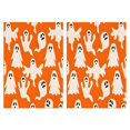 thumbnail image 1 of 2 Pcs Funny Kitchen Towels,Orange Halloween Ghosts Microfiber Dish Towels,Kitchen Tea Towels,Kitchen Towel Set (18" X 26"), 1 of 7