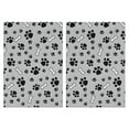 thumbnail image 1 of 2 Pcs Funny Kitchen Towels,Paw Prints and Bones Microfiber Dish Towels,Kitchen Tea Towels,Kitchen Towel Set (18" X 26"), 1 of 3