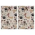 thumbnail image 1 of 2 Pcs Funny Kitchen Towels,Paw Prints and Bones Microfiber Dish Towels,Kitchen Tea Towels,Kitchen Towel Set (18" X 26"), 1 of 3