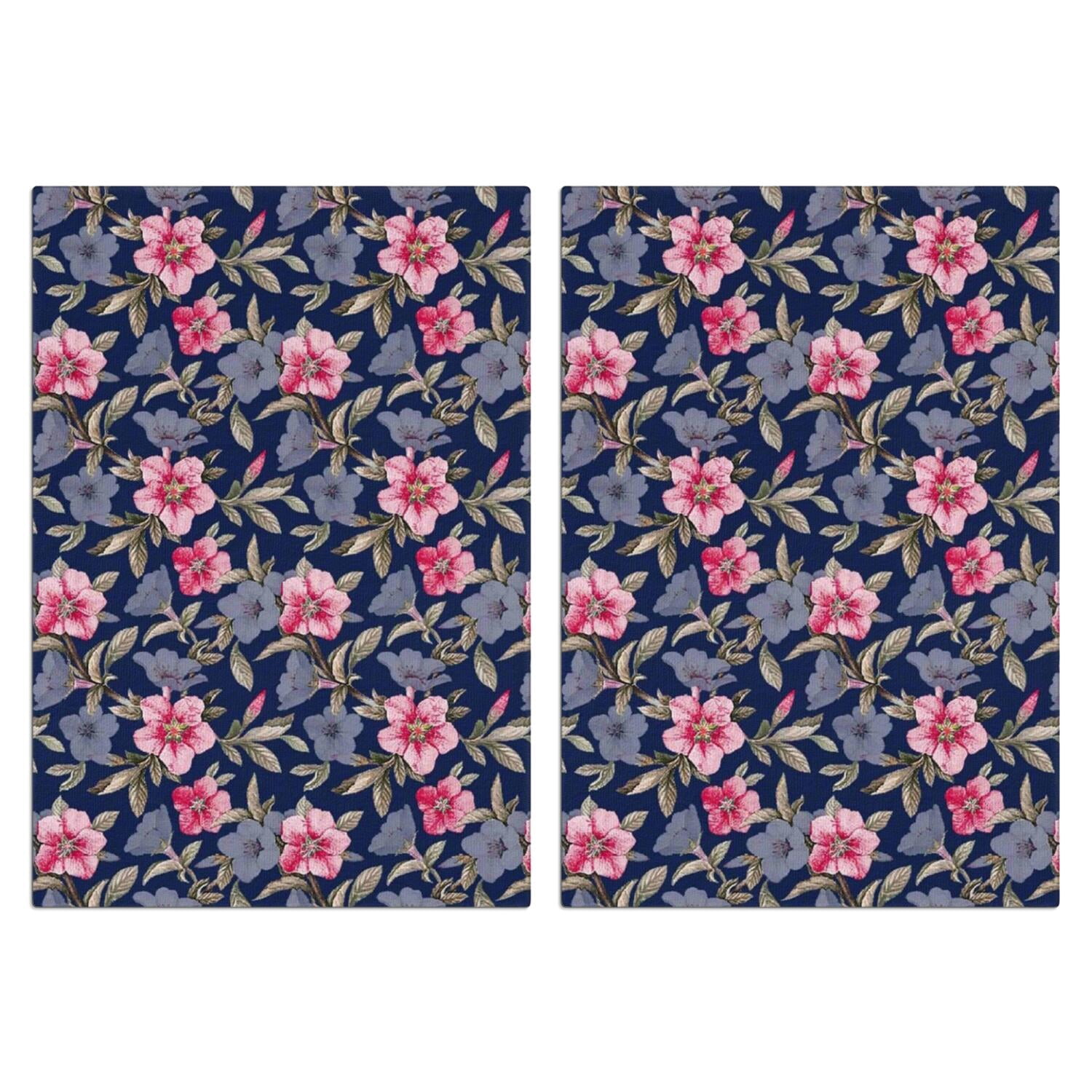 2 Pcs Funny Kitchen Towels,Pioneer Flower Microfiber Dish Towels,Kitchen Tea Towels,Kitchen Towel Set (18" X 26")