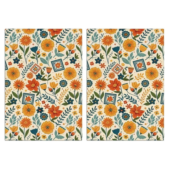 2 Pcs Funny Kitchen Towels,Pioneer Flower Microfiber Dish Towels,Kitchen Tea Towels,Kitchen Towel Set (18" X 26")