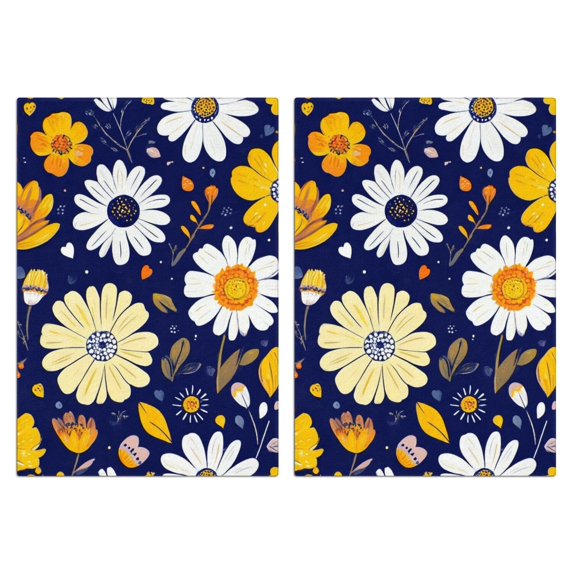 2 Pcs Funny Kitchen Towels,Pioneer Flower Microfiber Dish Towels,Kitchen Tea Towels,Kitchen Towel Set (18" X 26")