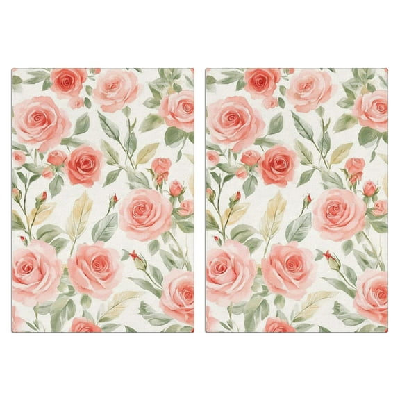 2 Pcs Funny Kitchen Towels,Pioneer Flower Microfiber Dish Towels,Kitchen Tea Towels,Kitchen Towel Set (18" X 26")