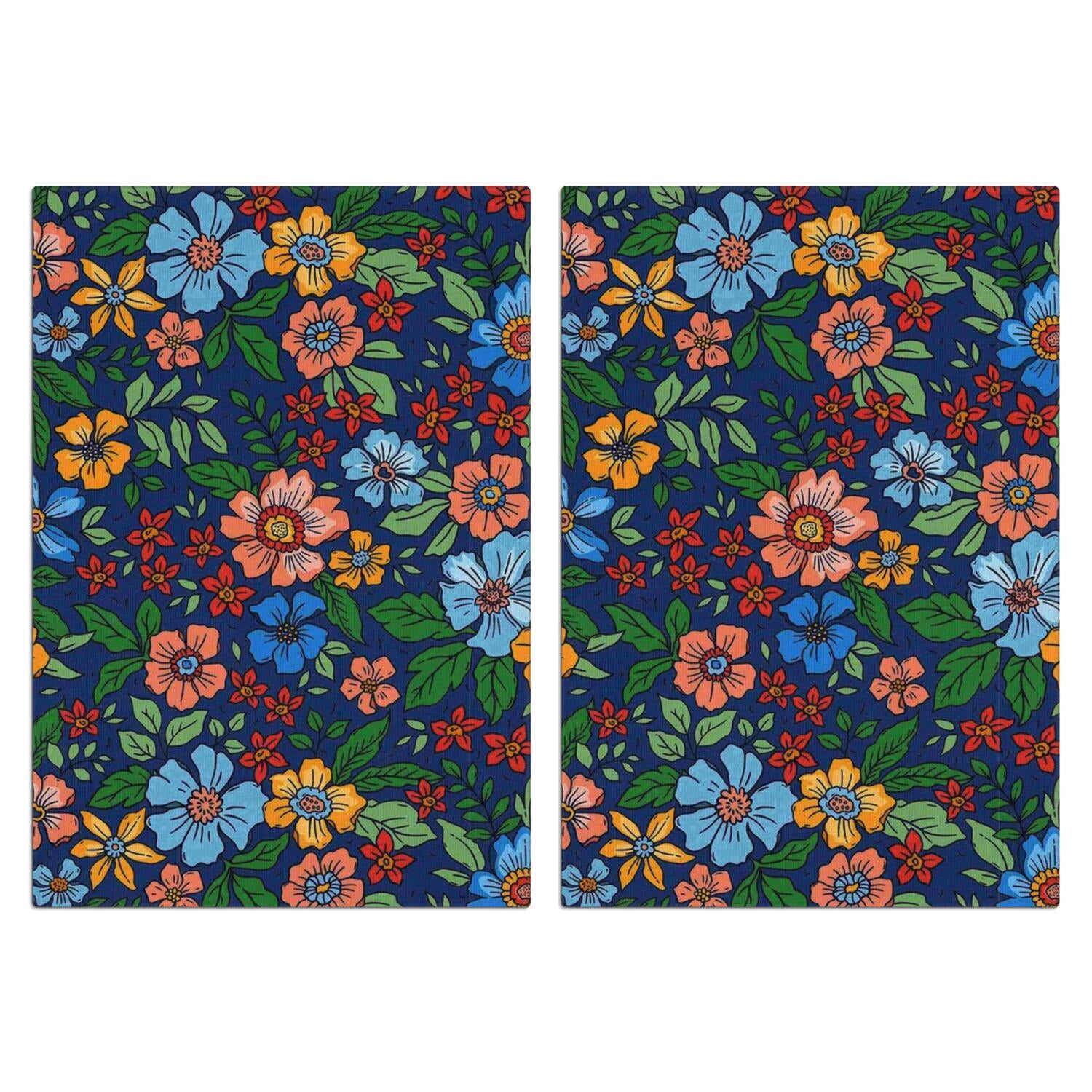 2 Pcs Funny Kitchen Towels,Pioneer Flower Microfiber Dish Towels,Kitchen Tea Towels,Kitchen Towel Set (18" X 26")