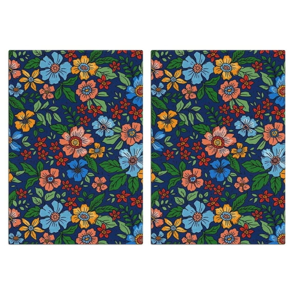 2 Pcs Funny Kitchen Towels,Pioneer Flower Microfiber Dish Towels,Kitchen Tea Towels,Kitchen Towel Set (18" X 26")