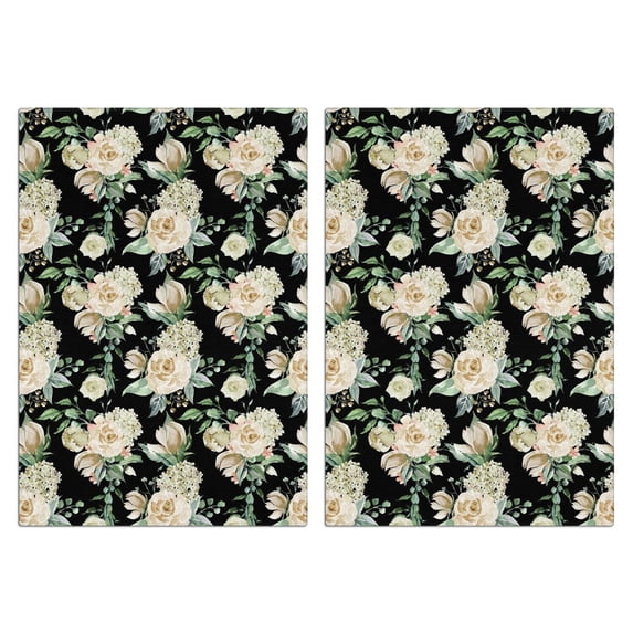 2 Pcs Funny Kitchen Towels,Pioneer Flower Microfiber Dish Towels,Kitchen Tea Towels,Kitchen Towel Set (18" X 26")