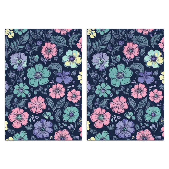 2 Pcs Funny Kitchen Towels,Pioneer Flower Microfiber Dish Towels,Kitchen Tea Towels,Kitchen Towel Set (18" X 26")
