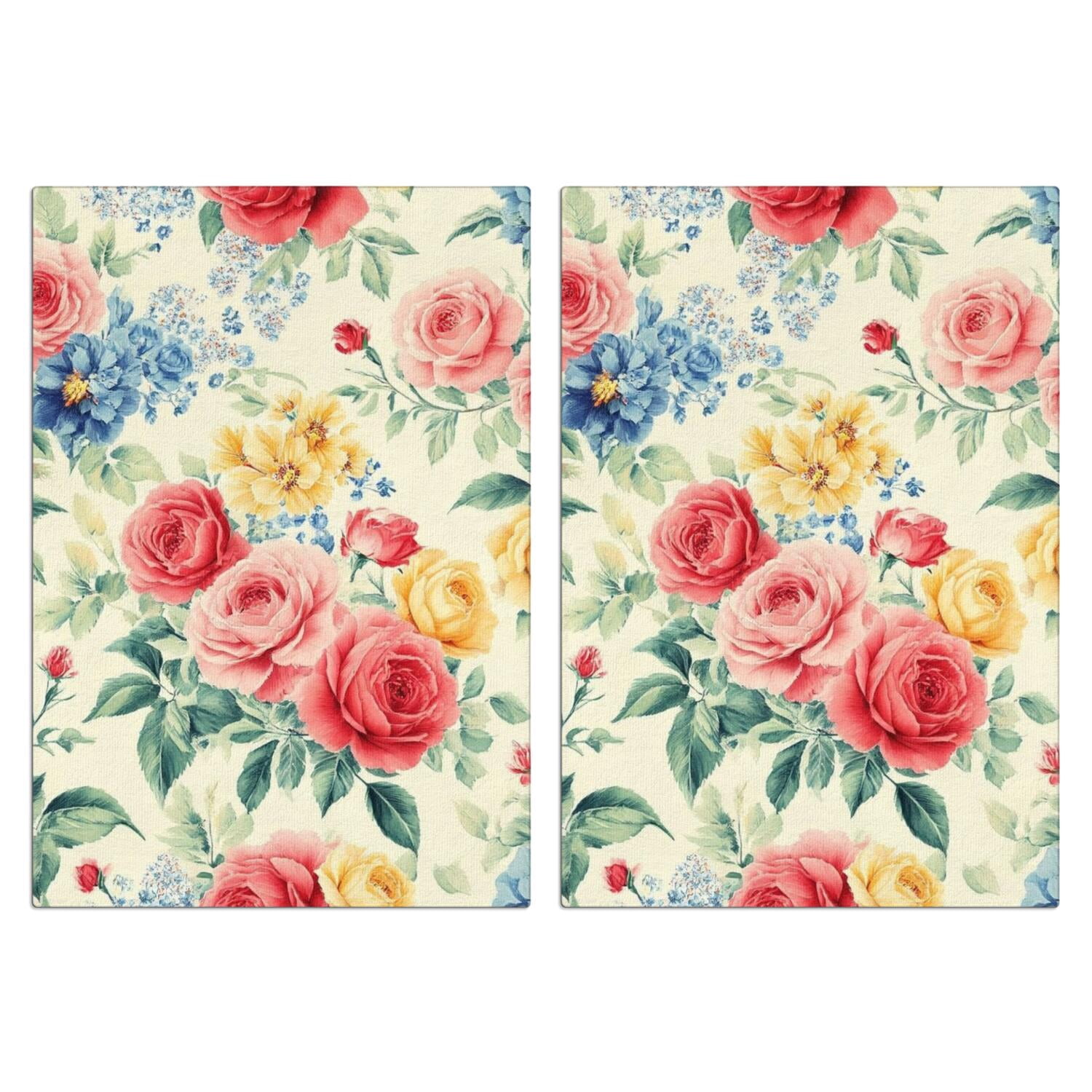 2 Pcs Funny Kitchen Towels,Pioneer Flower Microfiber Dish Towels,Kitchen Tea Towels,Kitchen Towel Set (18" X 26")