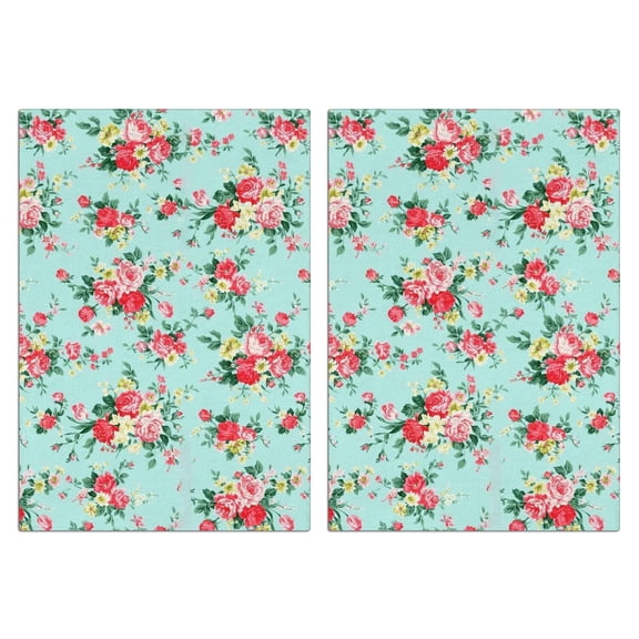 2 Pcs Funny Kitchen Towels,Pioneer Flower Microfiber Dish Towels,Kitchen Tea Towels,Kitchen Towel Set (18" X 26")