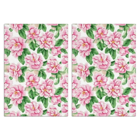 2 Pcs Funny Kitchen Towels,Pioneer Flower Microfiber Dish Towels,Kitchen Tea Towels,Kitchen Towel Set (18" X 26")