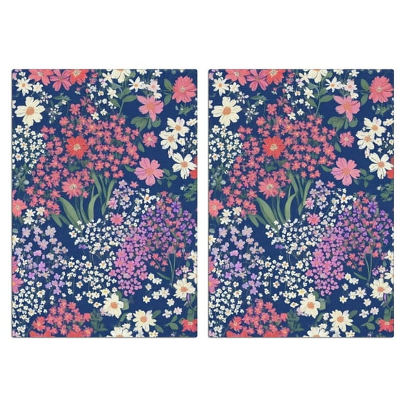 2 Pcs Funny Kitchen Towels,Pioneer Flower Microfiber Dish Towels,Kitchen Tea Towels,Kitchen Towel Set (18" X 26")