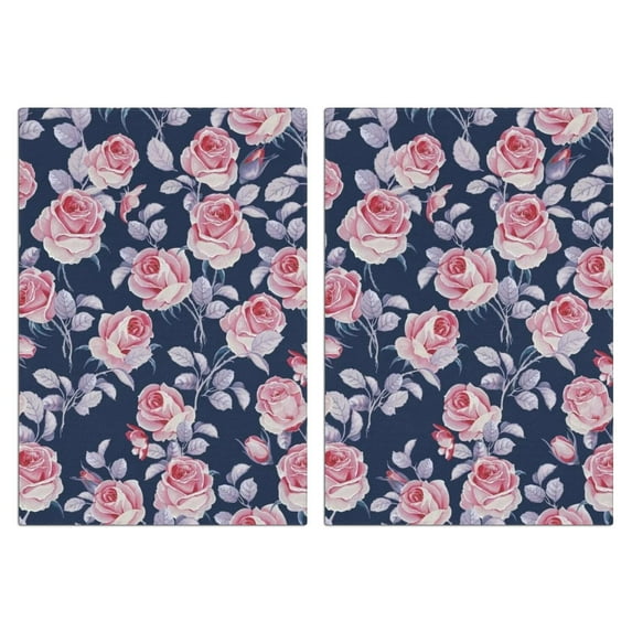 2 Pcs Funny Kitchen Towels,Pioneer Flower Microfiber Dish Towels,Kitchen Tea Towels,Kitchen Towel Set (18" X 26")