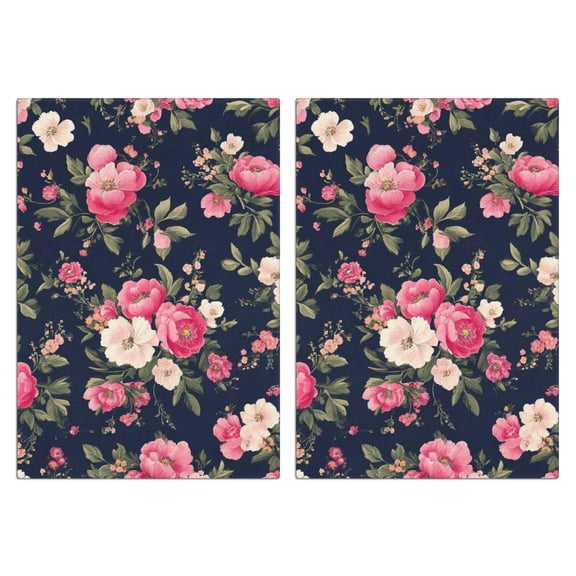 2 Pcs Funny Kitchen Towels,Pioneer Flower Microfiber Dish Towels,Kitchen Tea Towels,Kitchen Towel Set (18" X 26")