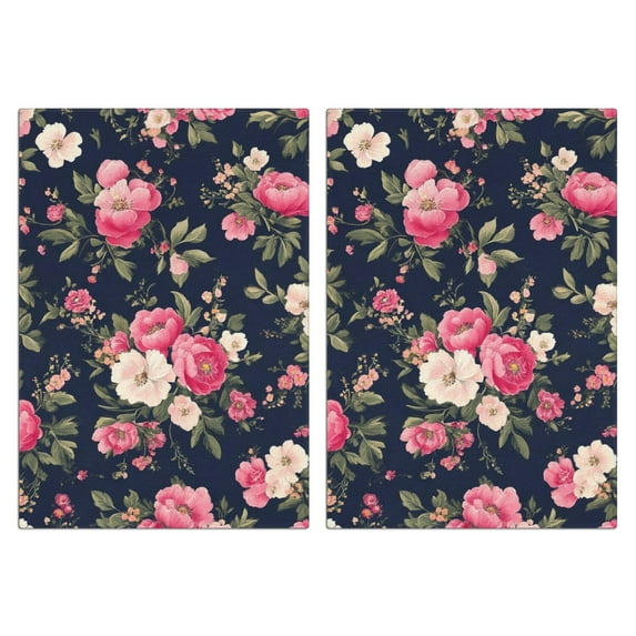 2 Pcs Funny Kitchen Towels,Pioneer Flower Microfiber Dish Towels,Kitchen Tea Towels,Kitchen Towel Set (18" X 26")