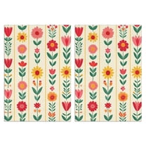 2 Pcs Funny Kitchen Towels,Pioneer Flower Microfiber Dish Towels,Kitchen Tea Towels,Kitchen Towel Set (18" X 26")