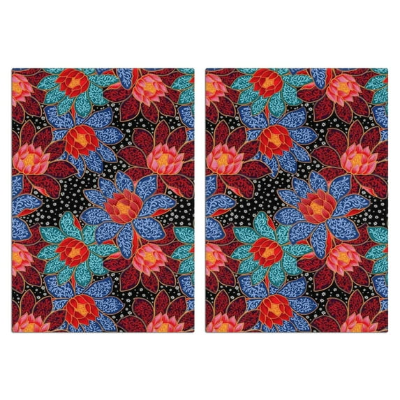 2 Pcs Funny Kitchen Towels,Pioneer Flower Microfiber Dish Towels,Kitchen Tea Towels,Kitchen Towel Set (18" X 26")