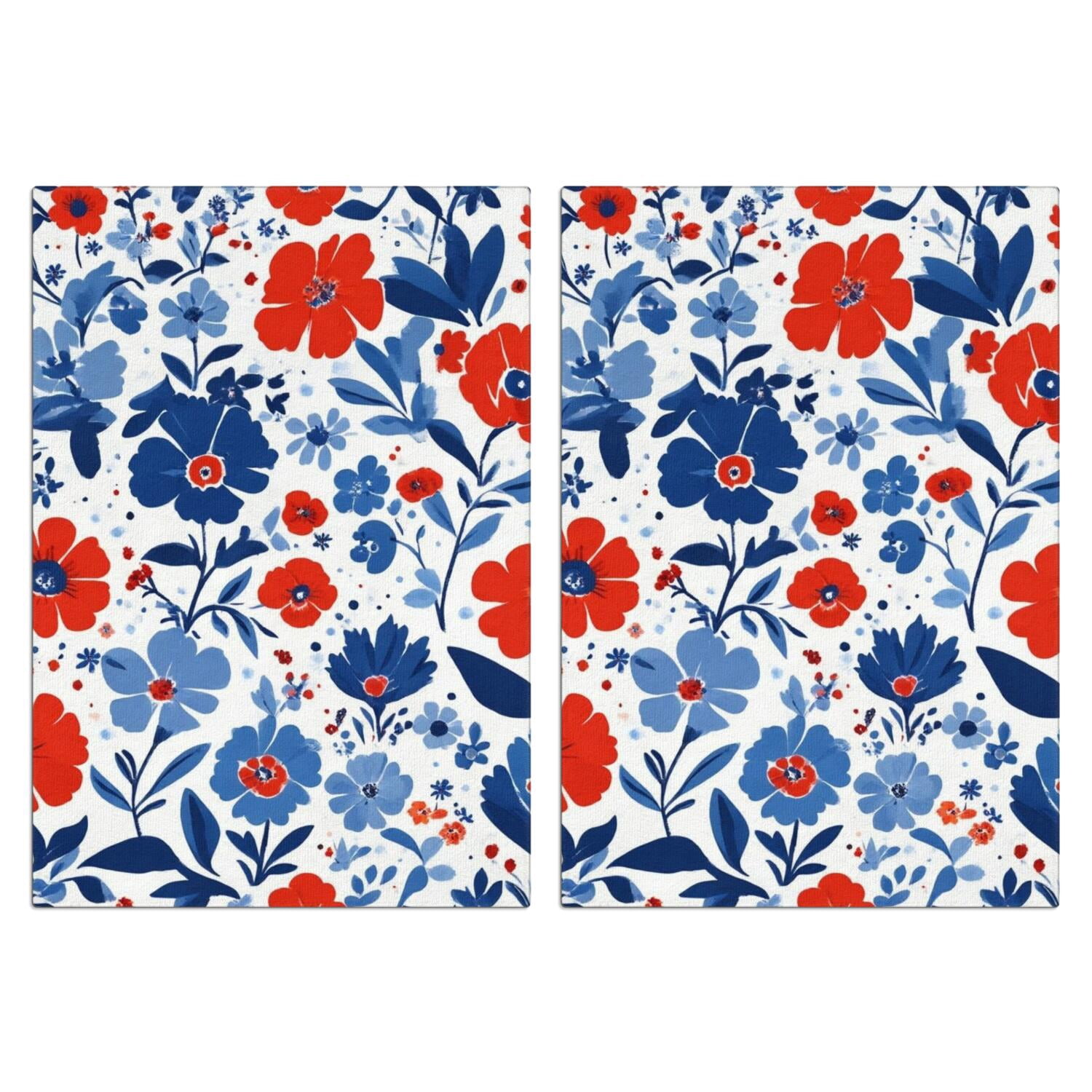 2 Pcs Funny Kitchen Towels,Pioneer Flower Microfiber Dish Towels,Kitchen Tea Towels,Kitchen Towel Set (18" X 26")