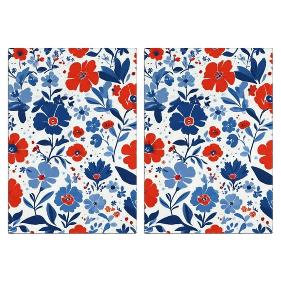 2 Pcs Funny Kitchen Towels,Pioneer Flower Microfiber Dish Towels,Kitchen Tea Towels,Kitchen Towel Set (18" X 26")