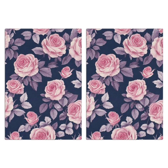 2 Pcs Funny Kitchen Towels,Pioneer Flower Microfiber Dish Towels,Kitchen Tea Towels,Kitchen Towel Set (18" X 26")