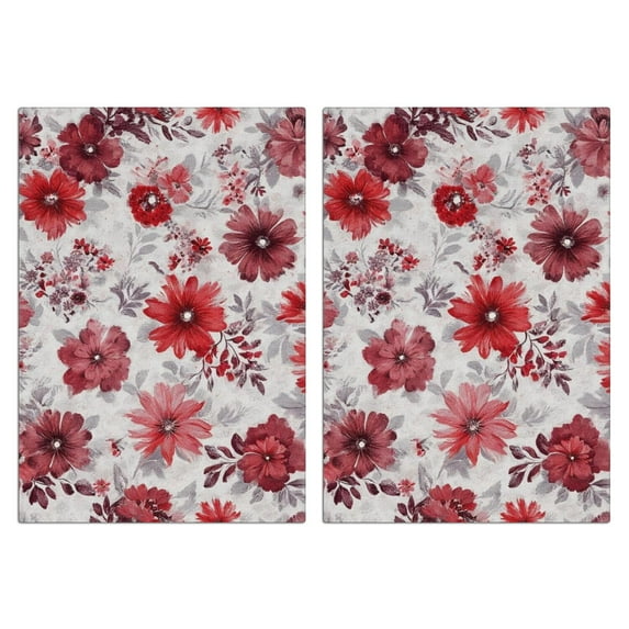 2 Pcs Funny Kitchen Towels,Pioneer Flower Microfiber Dish Towels,Kitchen Tea Towels,Kitchen Towel Set (18" X 26")