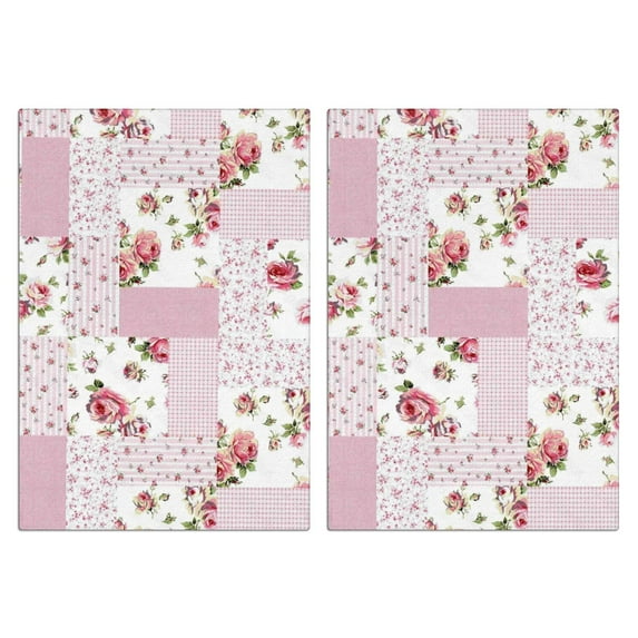 2 Pcs Funny Kitchen Towels,Pioneer Flower Microfiber Dish Towels,Kitchen Tea Towels,Kitchen Towel Set (18" X 26")