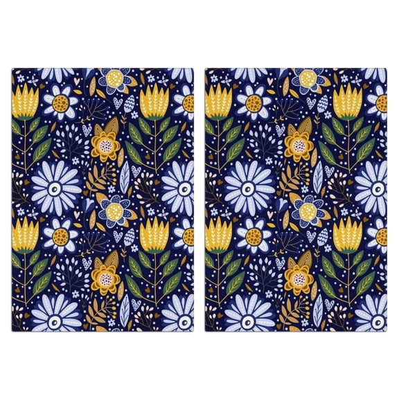 2 Pcs Funny Kitchen Towels,Pioneer Flower Microfiber Dish Towels,Kitchen Tea Towels,Kitchen Towel Set (18" X 26")